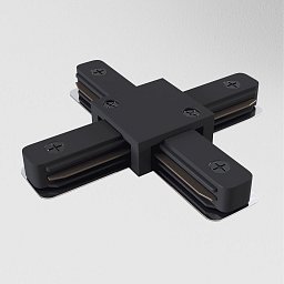 Obrázek pro produkt Spojka X pro kolejnicový systém 230V černý plast Unity - MAYTONI
