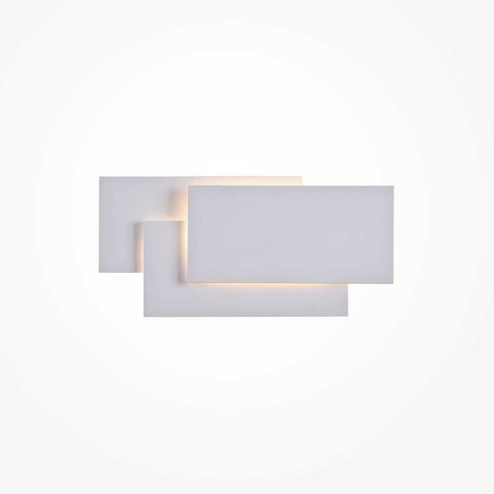 M C804WL-L12W Nástěnné svítidlo Trame 3000K 12W teplá bílá 400lm bílý kov/sklo designové - MAYTONI