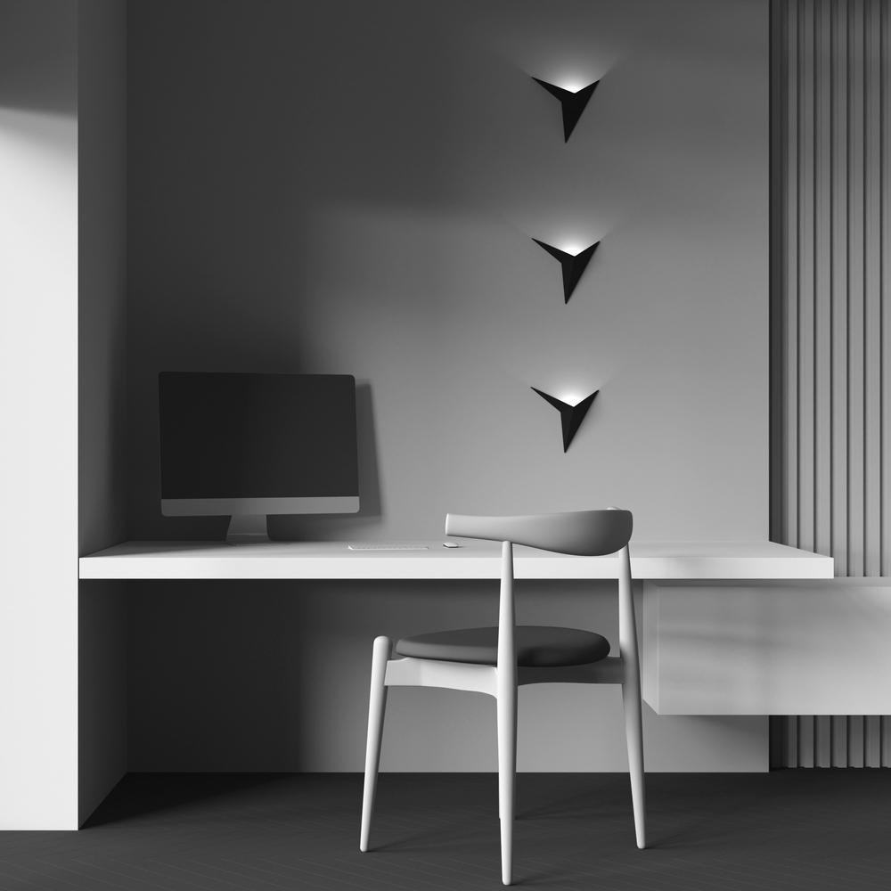 M C808WL-L3B Nástěnné svítidlo Trame 3000K 3W teplá bílá černý kov/sklo designové - MAYTONI (obrázek 5)