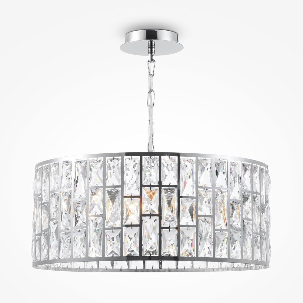 M MOD184-PL-04-CH Lustr Gelid E27 240W čirá chrom kov křišťál designový - MAYTONI