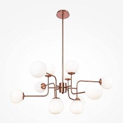 Obrázek pro produkt Lustr Erich 12xE14 480W bílá mosaz kov sklo - MAYTONI
