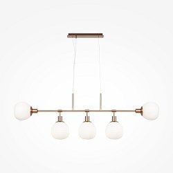Obrázek pro produkt Závěsné svítidlo Erich 5xE14 max 200W bílá/mosaz kov/sklo matné sklo - MAYTONI
