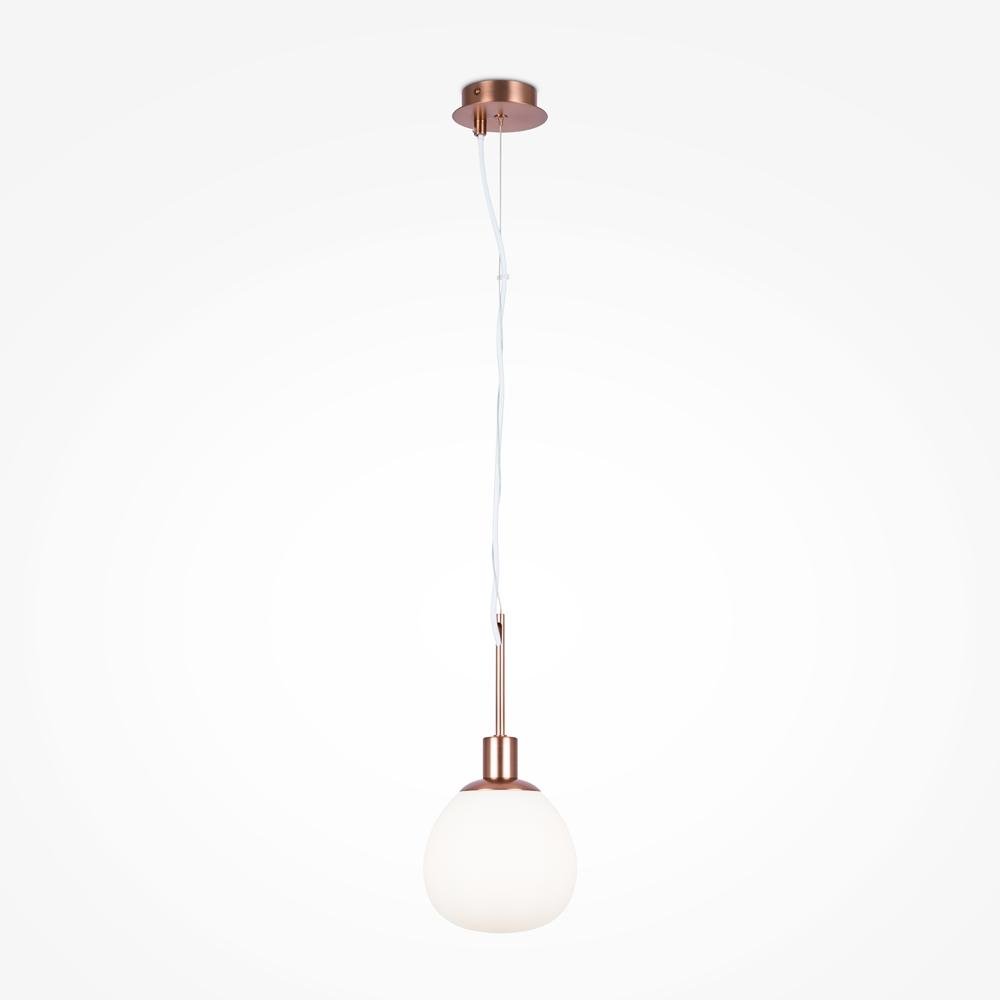 M MOD221-PL-01-G Závěsné svítidlo Erich 40W E14 bílá sklo mosaz kov - MAYTONI