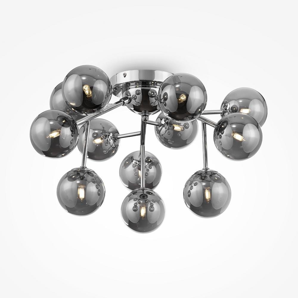M MOD545PL-12CH Stropní svítidlo Dallas 12xG9 336W kouřové sklo chrom kov designové - MAYTONI