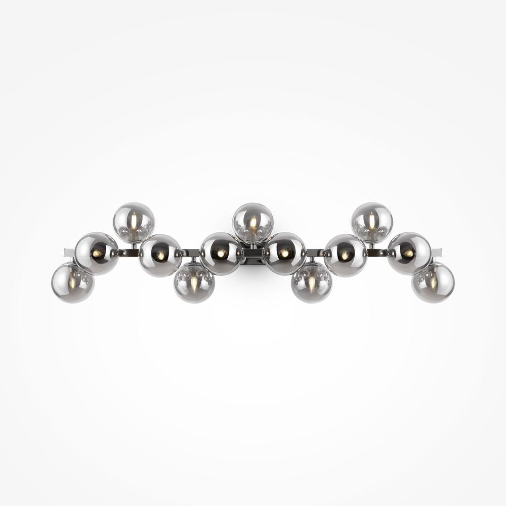 M MOD547WL-13CH Nástěnné svítidlo Dallas 13xG9 364W kouřové sklo chrom kov designové - MAYTONI