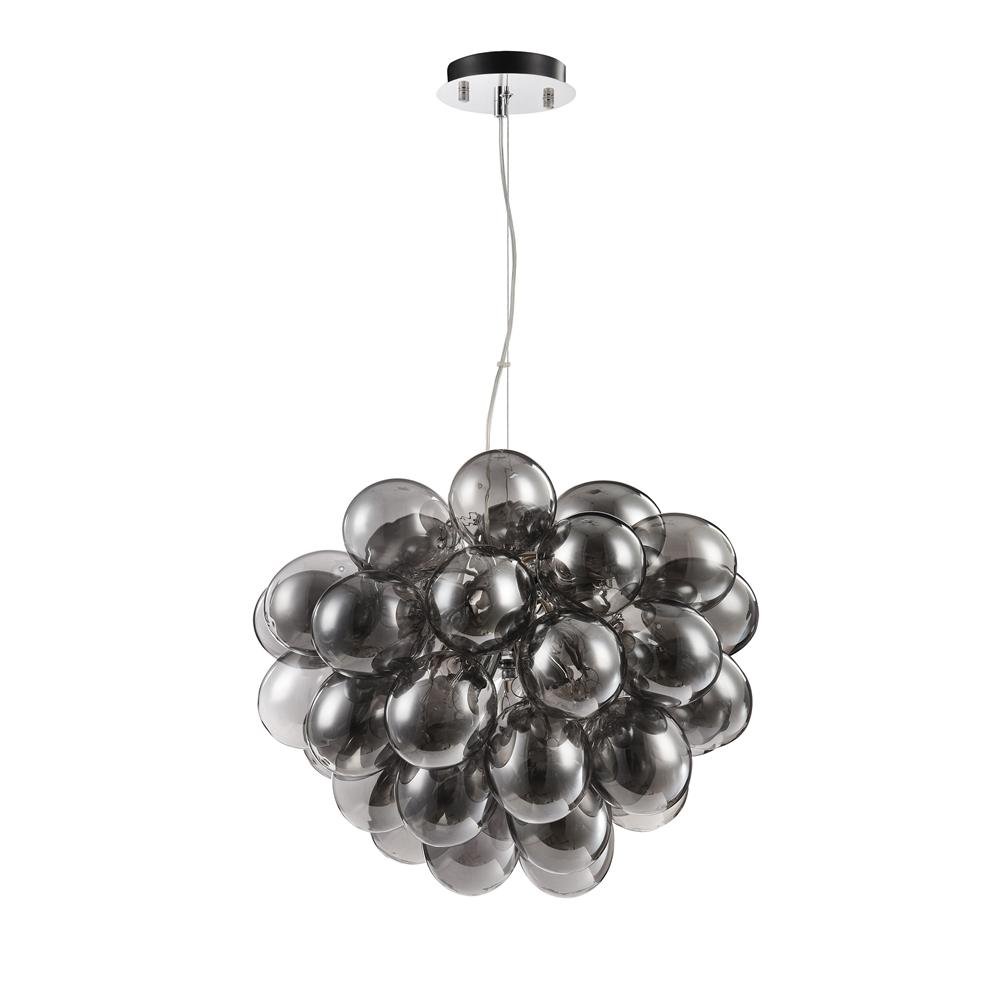 M MOD112-08-N Závěsné svítidlo Balbo 8x28W kouřové sklo/nikl designové - MAYTONI