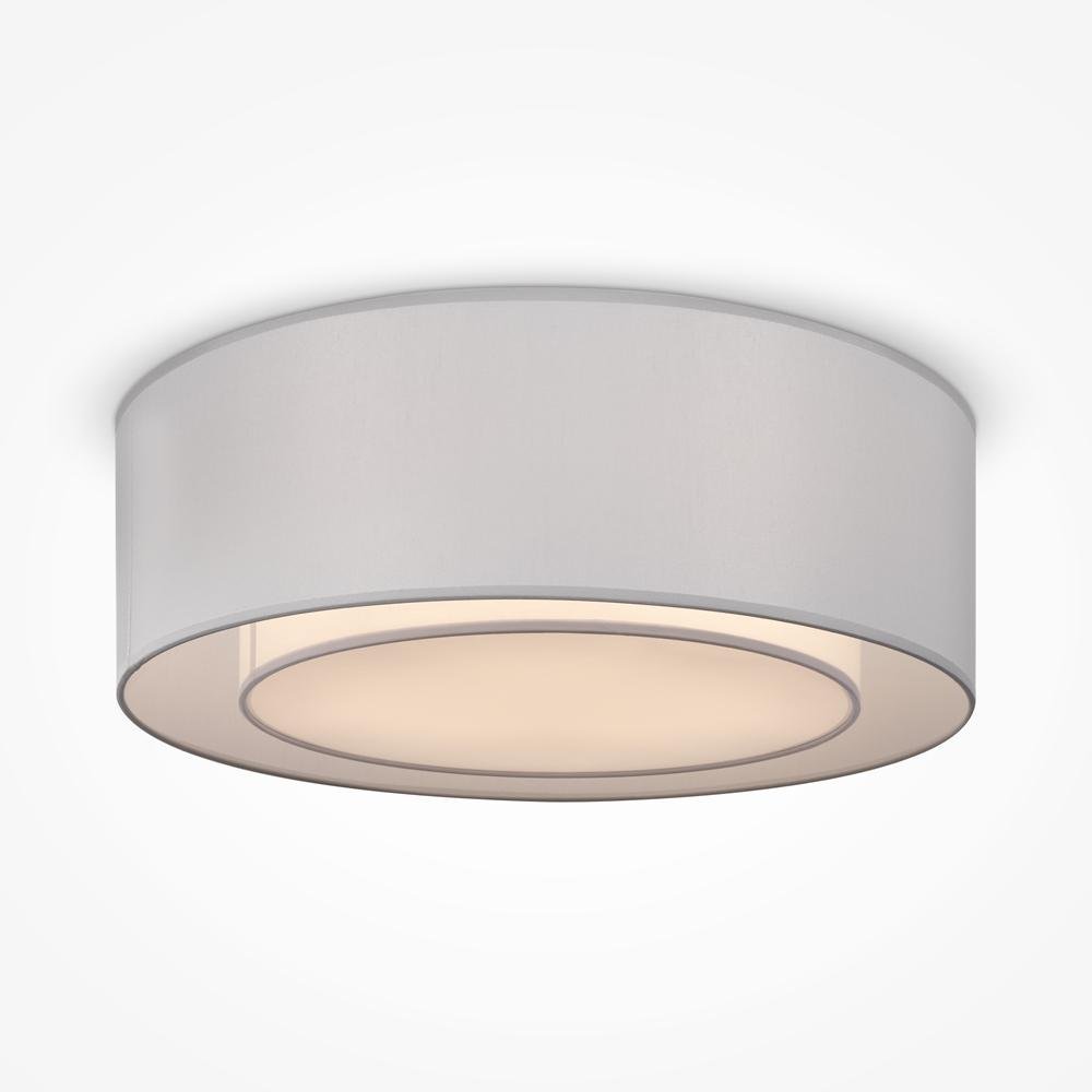 M MOD617CL-04GR Stropní svítidlo Bergamo E27 3x60W bílá/šedá kov/bavlna moderní styl - MAYTONI