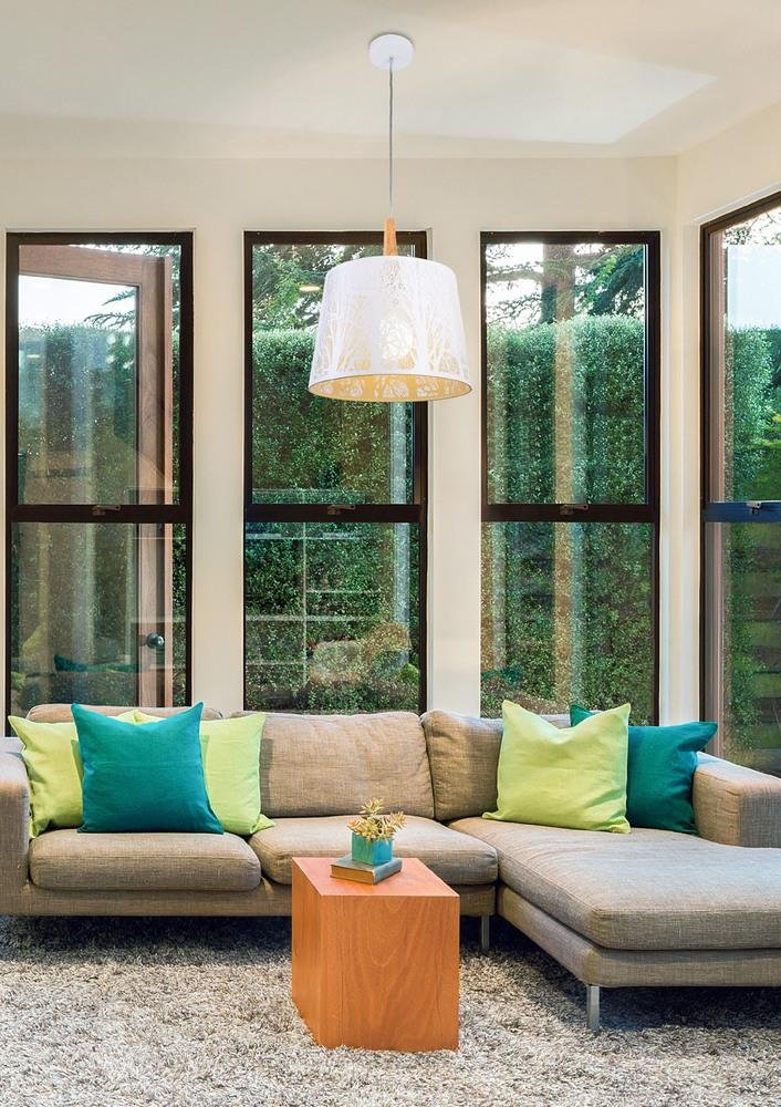 M MOD029-PL-01-W Závěsné svítidlo Lantern E27 40W bílý kov/dřevo motiv stromů - MAYTONI