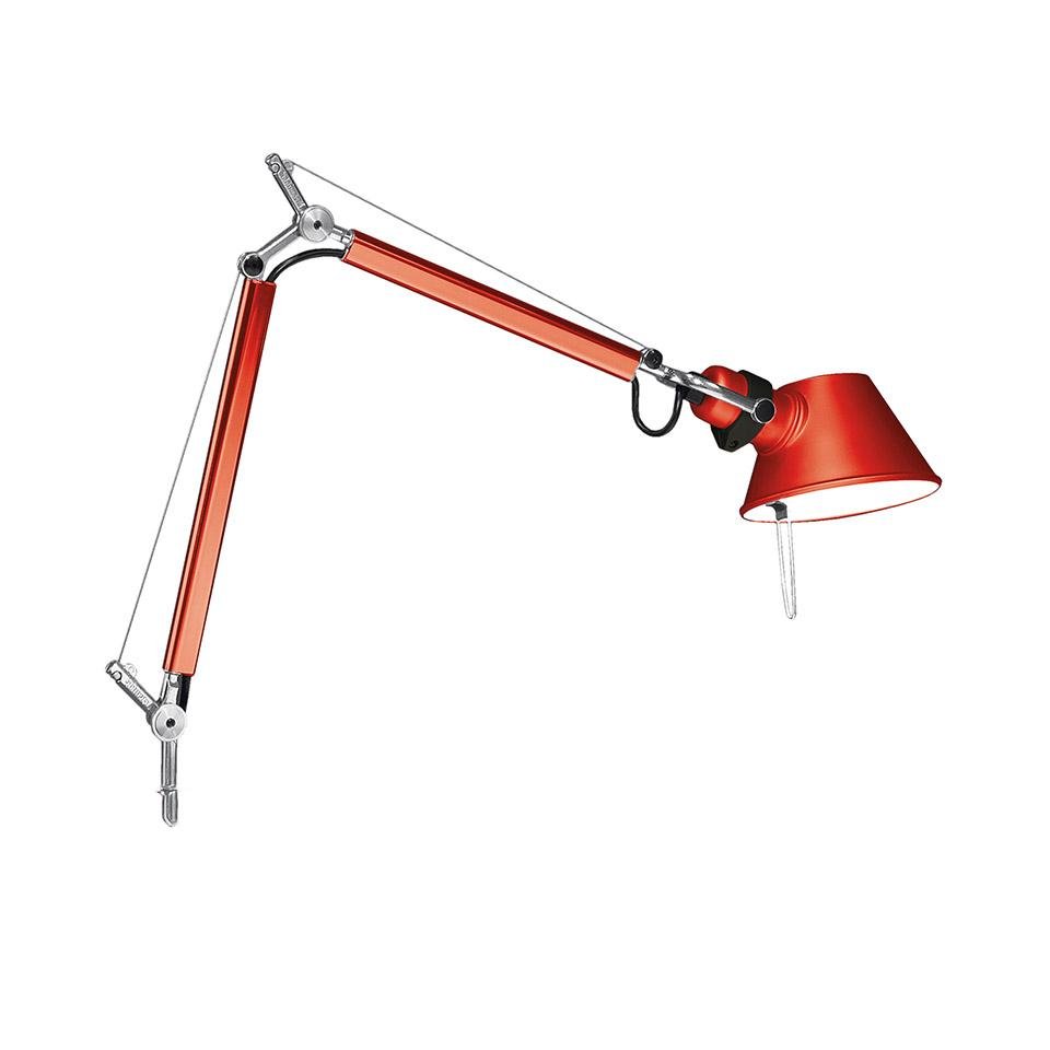Levně AR A010910 Tolomeo Micro stolní lampa - červená - tělo lampy - ARTEMIDE