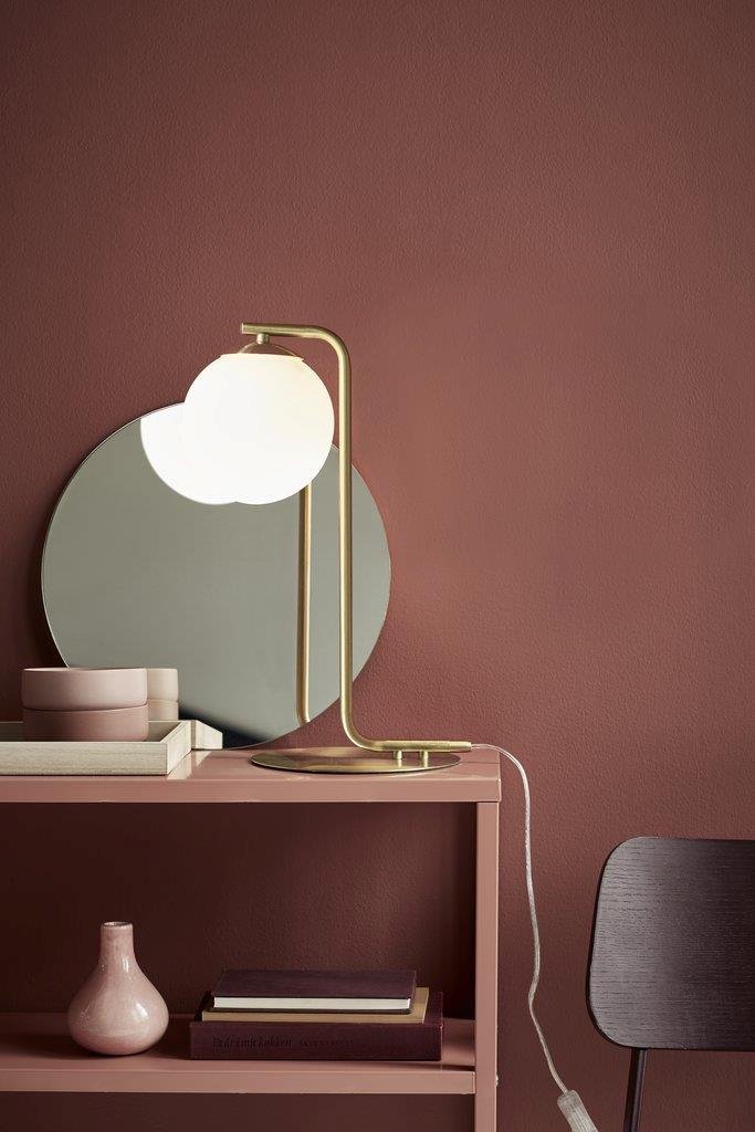 NOR 46635025 Stolní lampa Grant 1x40W E14 mosaz opál - NORDLUX (obrázek 3)