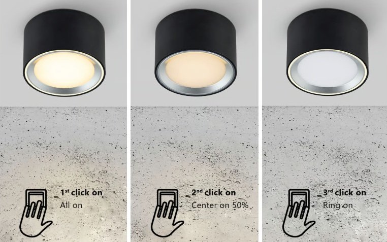 NOR 47540132 Přisazené downlight svítidlo Fallon 1x8,5W LED bílá kartáč. ocel - NORDLUX (obrázek 4)