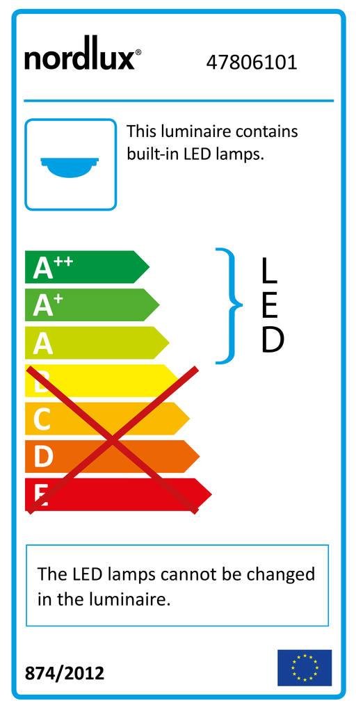 NOR 47806101 Přisazené nábytkové svítidlo Renton 110 1x15W LED bílá - NORDLUX (obrázek 2)