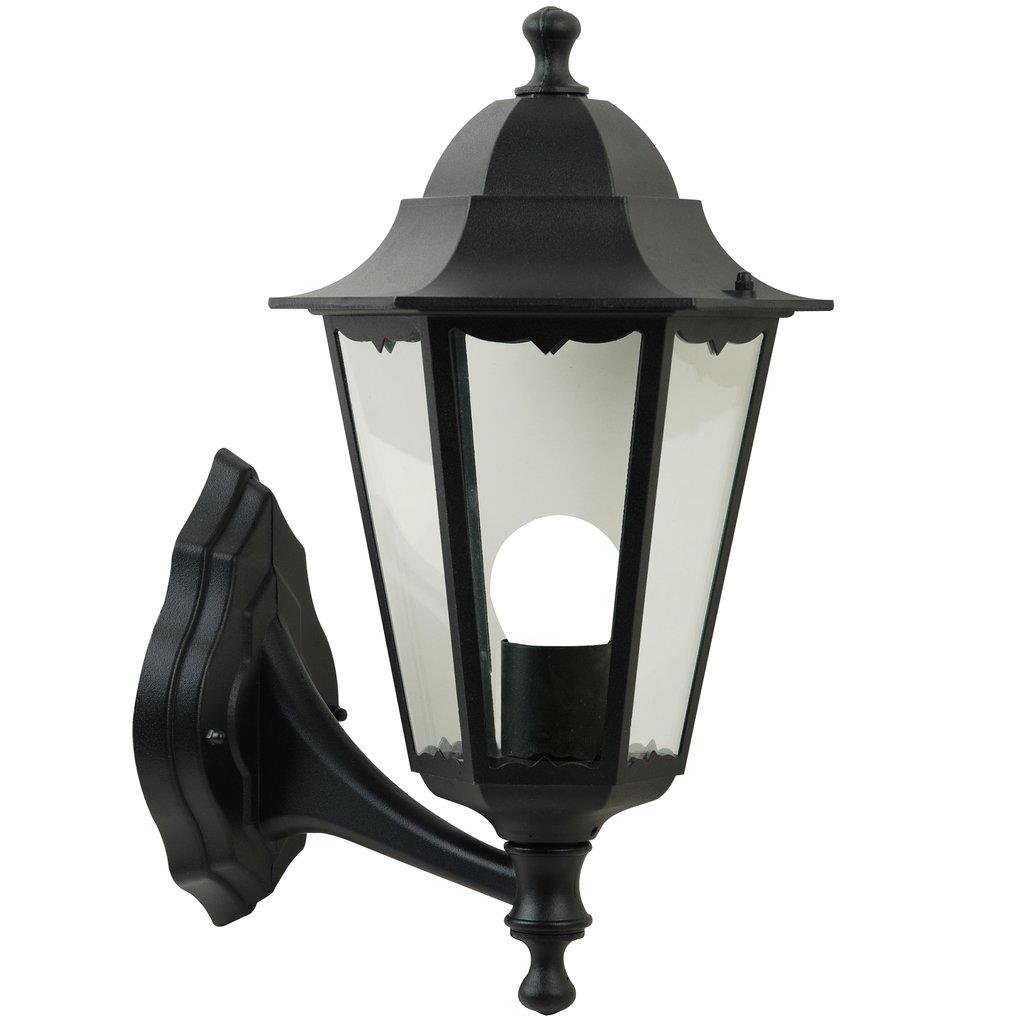 NOR 74371003 Venkovní nástěnné svítidlo Cardiff 1x60W E27 černá čirá - NORDLUX
