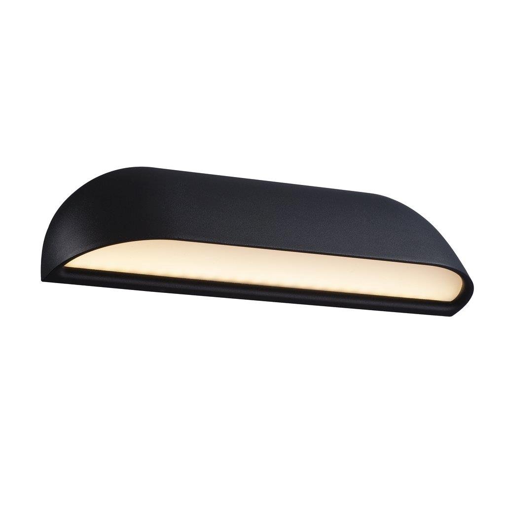 NOR 84081003 Venkovní nástěnné svítidlo Front 26 1x9,8W LED černá opál - NORDLUX