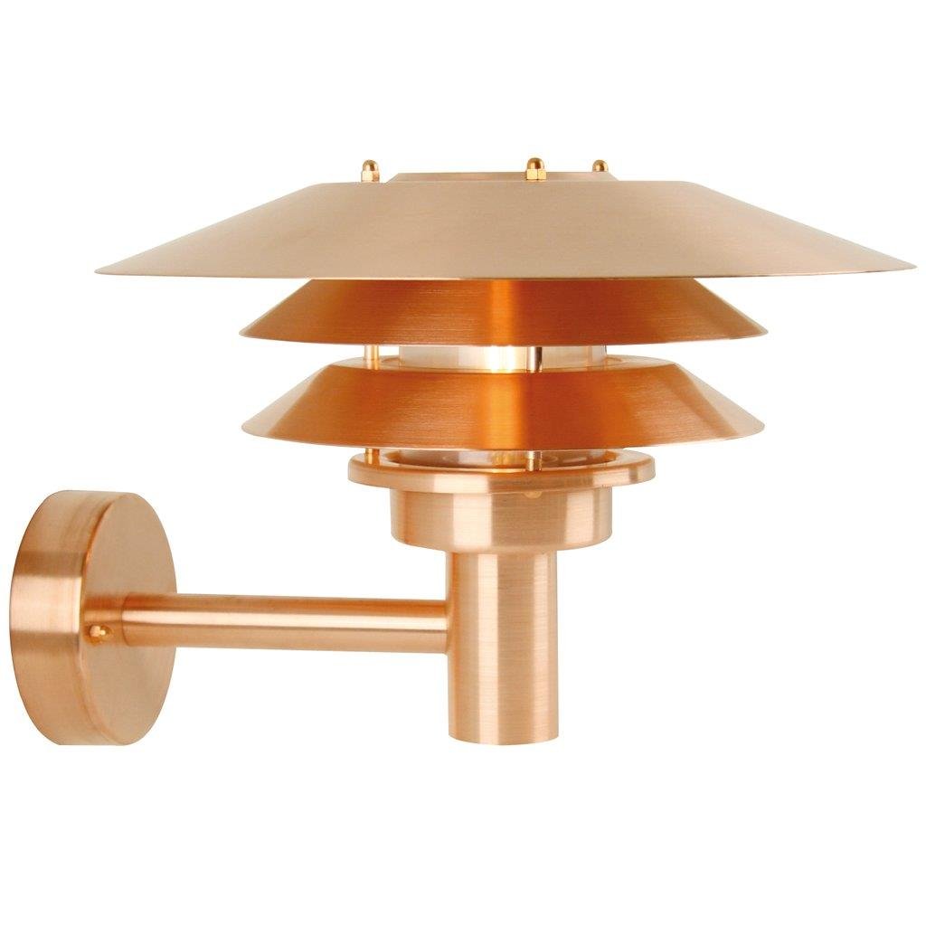 NOR 10600625 Venkovní nástěnné svítidlo Venø 1x60W E27 měď čirá - NORDLUX