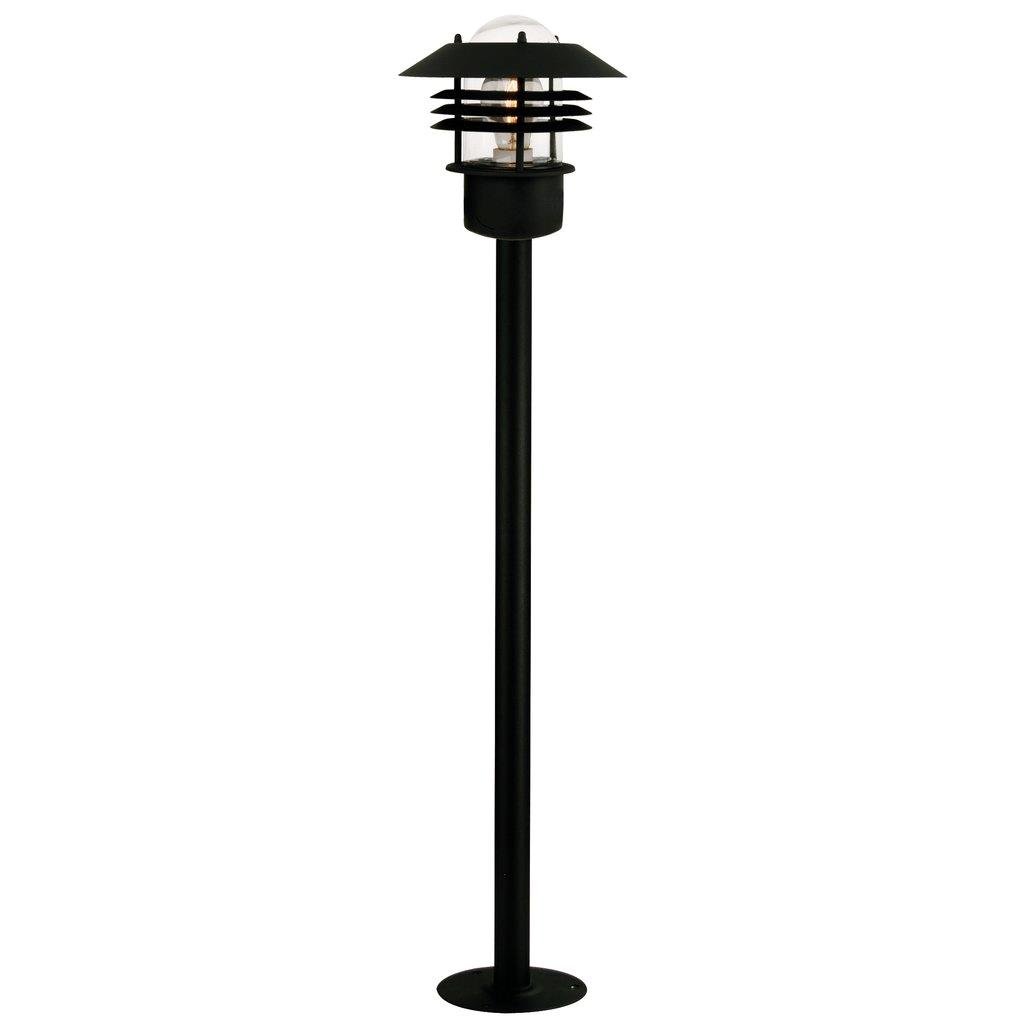NOR 25118003 Venkovní sloupkové svítidlo Vejers 1x60W E27 černá čirá - NORDLUX