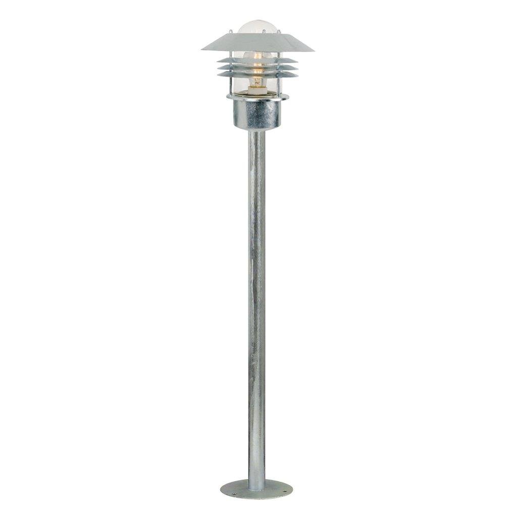 NOR 25118031 Venkovní sloupkové svítidlo Vejers 1x60W E27 galvanizovaná čirá - NORDLUX