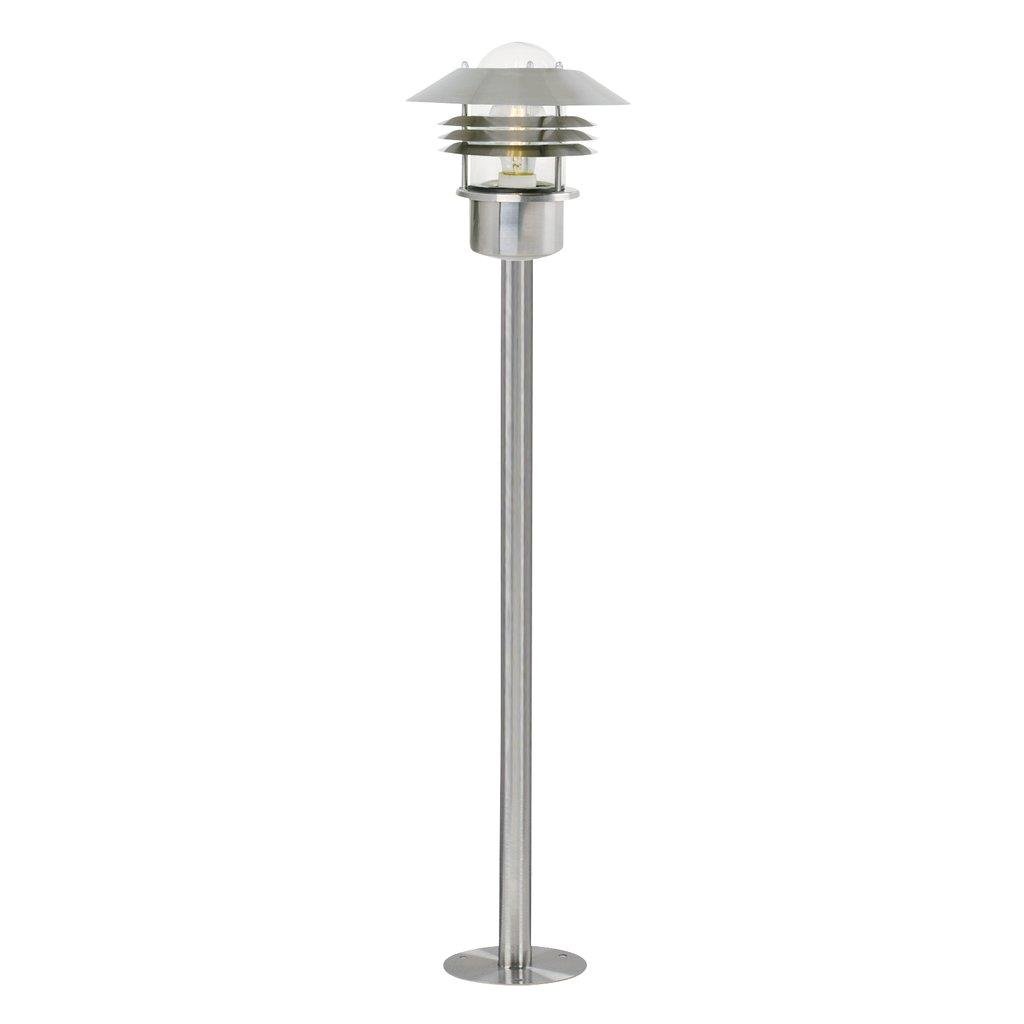 Levně NOR 25118034 Venkovní sloupkové svítidlo Vejers 1x60W E27 nerez ocel čirá - NORDLUX