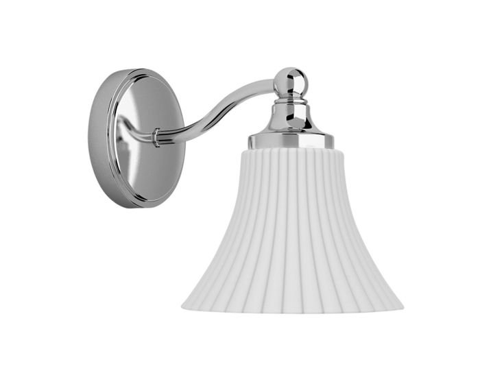 Levně AST 1105001 NENA nástěnná satinované sklo/chrom 230V G9 40W IP44 (starý kód: AST 0506) - ASTRO Lighting