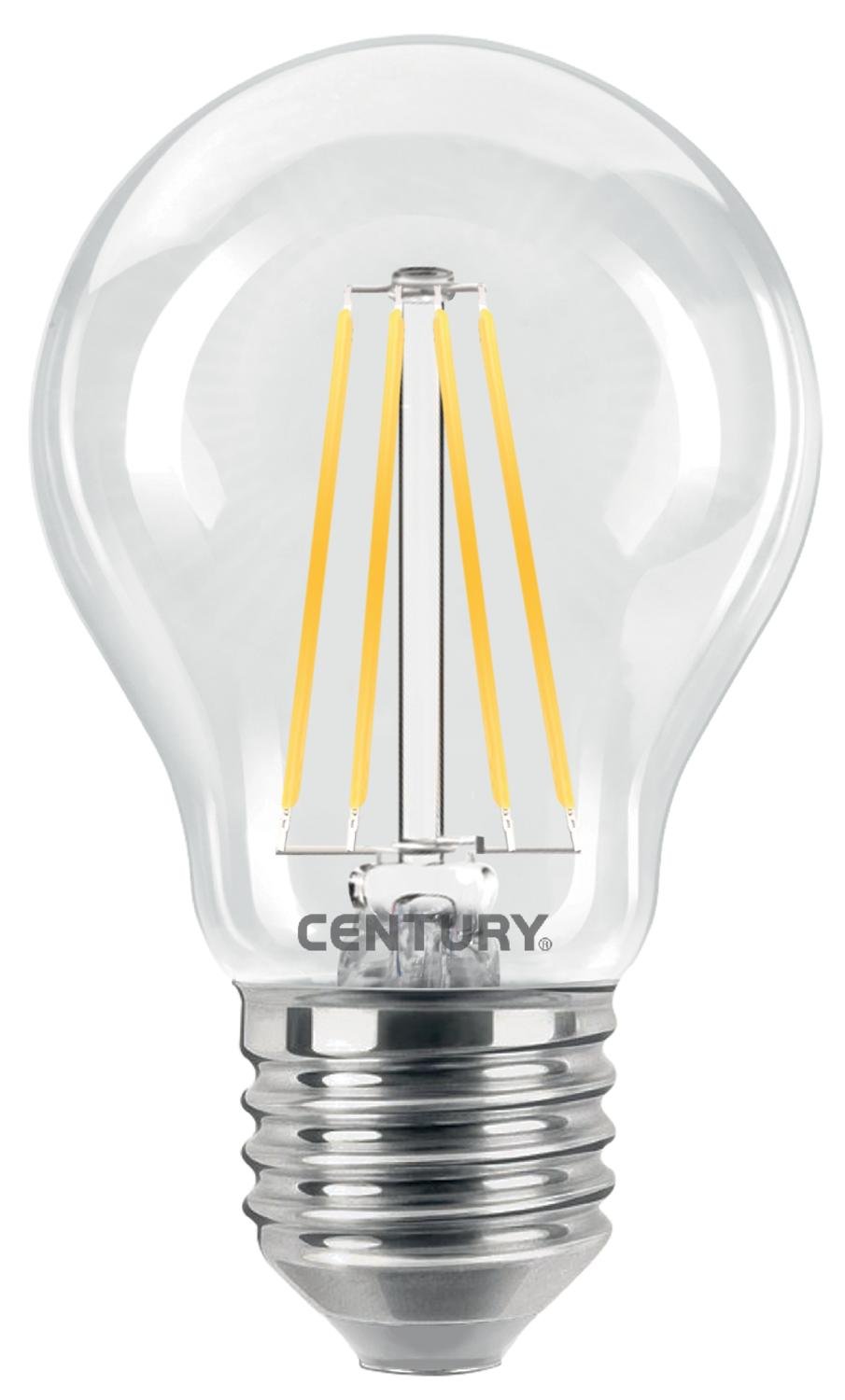 Century LED FILAMENT HRUŠKA ČIRÁ 4W E27 2700K 470Lm 360d 60x105mm IP20 CEN ING3-042727 Teplá bílá Čirá