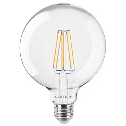 Obrázek pro produkt LED FILAMENT GLOBE 125mm ČIRÁ 10W E27 6000K 1521Lm 360d 125x174mm IP20  - CENTURY