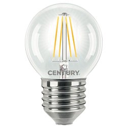 Obrázek pro produkt LED FILAMENT MINI GLOBE ČIRÁ 4W E27 2700K 470Lm 360d 45x72mm IP20 - CENTURY