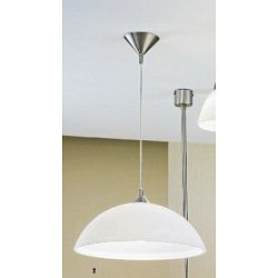 Obrázek pro produkt Závěsné svítidlo 1x60W E27 satin/sklo, pr. 40cm, výška 110cm - ORION