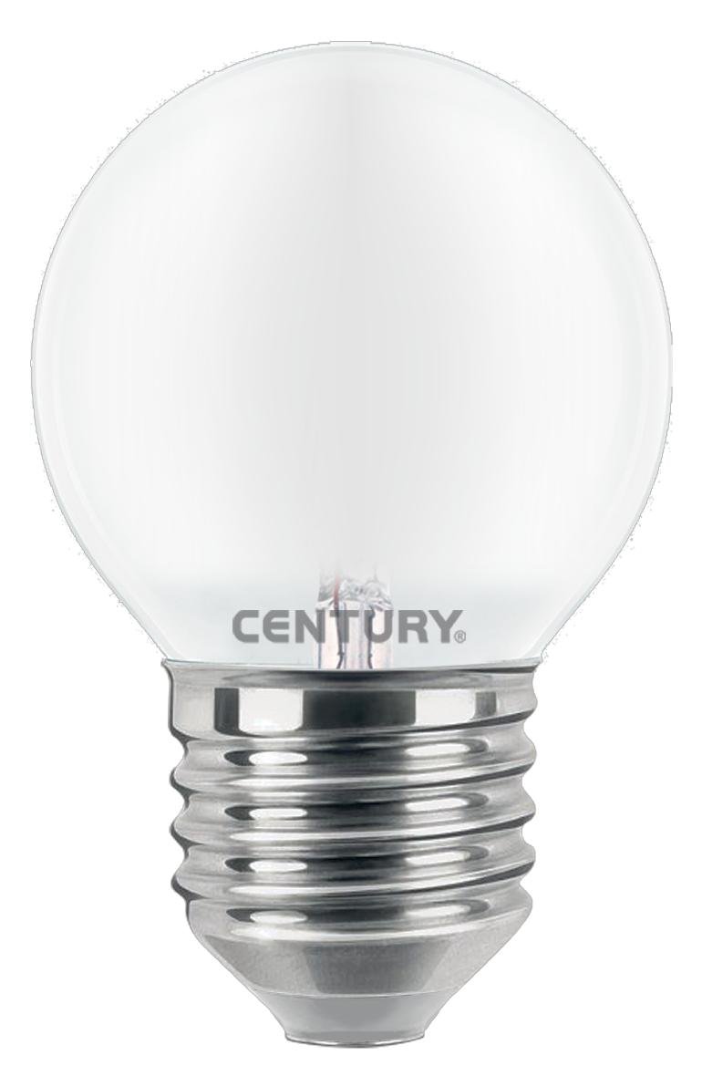 CEN INSH1G-062760 LED FILAMENT MINI GLOBE SATEN 6W E27 6000K 806Lm 360d 45x72mm IP20 - CENTURY