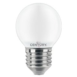 Obrázek pro produkt LED FILAMENT MINI GLOBE SATEN 6W E27 6000K 806Lm 360d 45x72mm IP20  - CENTURY