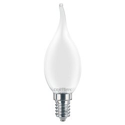 Obrázek pro produkt LED FILAMENT SVÍČKA PLAMEN SATÉN 4W E14 3000K 470Lm 360d 35x118mm IP20  - CENTURY