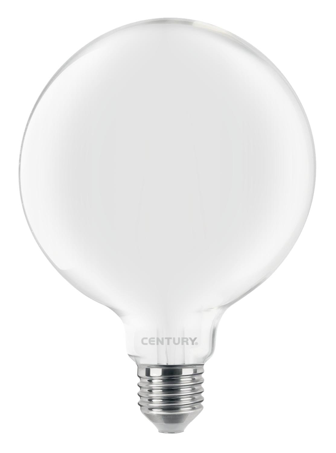 CEN INSG125-102760 LED FILAMENT GLOBE 125mm SATÉN 10W E27 6000K 1055Lm 360d 125x174mm IP20 - CENTURY