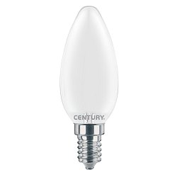 Obrázek pro produkt VÝPRODEJ AKCE - LED FILAMENT SVÍČKA SATÉN 4W E14 4000K 470Lm 360d DIMM 35x97mm IP20 - CENTURY