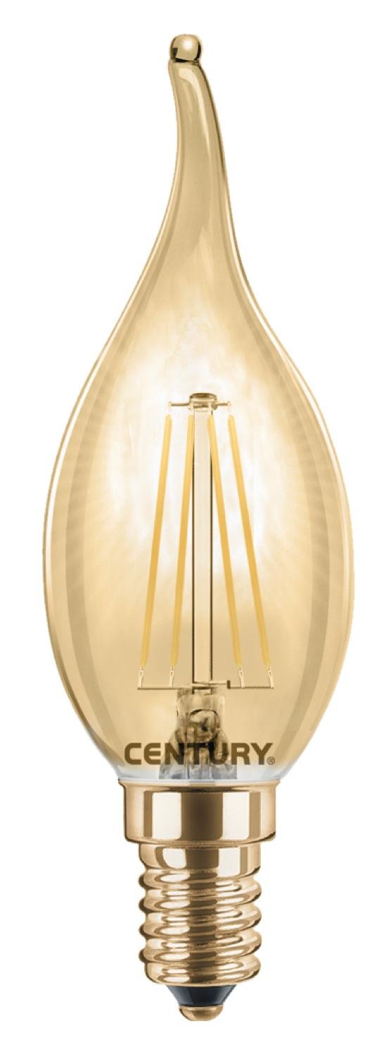CEN INVM1C-041422 LED FILAMENT SVÍČKA PLAMEN EPOCA 4W E14 2200K 320Lm 360d 35x118mm IP20 - CENTURY