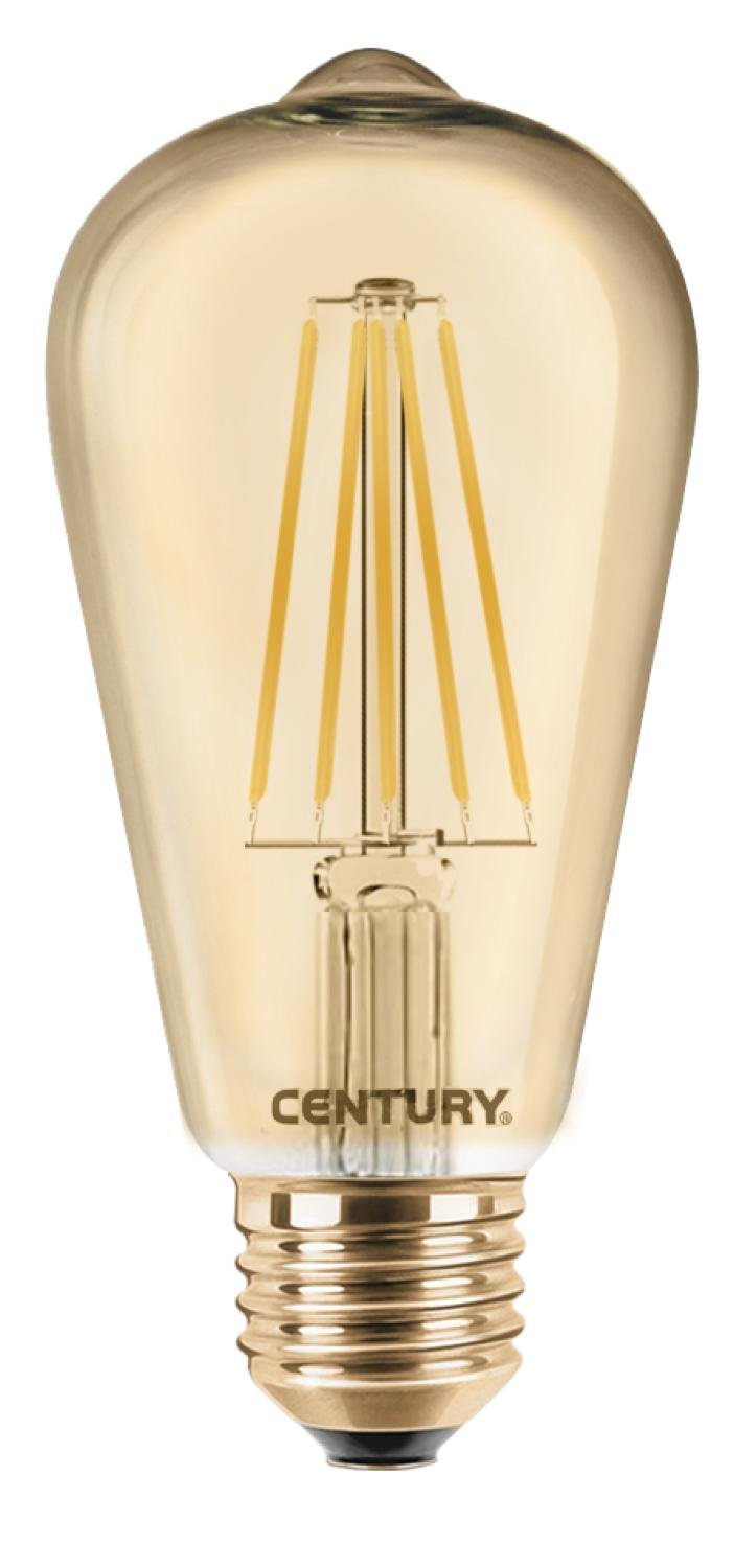 CEN INVP-082722 LED FILAMENT ST64 EPOCA 8W E27 2200K 630Lm 360d 64x138mm IP20 - CENTURY