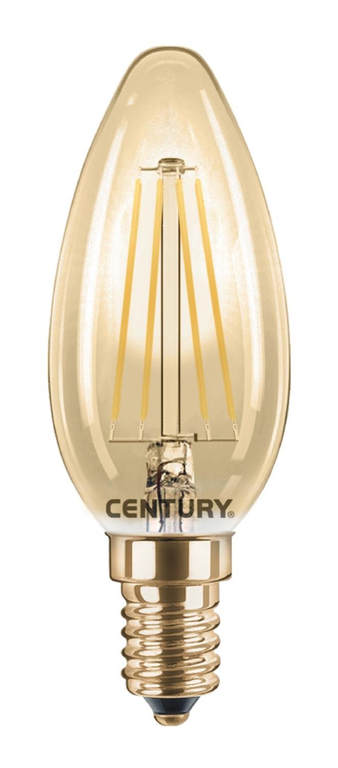 CEN INVM1D-041422 LED FILAMENT SVÍČKA EPOCA 4W E14 2200K 320Lm 360d DIMM 35x97mm IP20 - CENTURY