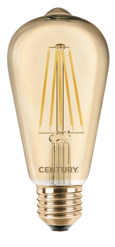 CEN INVPD-082722 LED FILAMENT ST64 EPOCA 8W E27 2200K 630Lm 360d DIMM 64x138mm IP20 - CENTURY