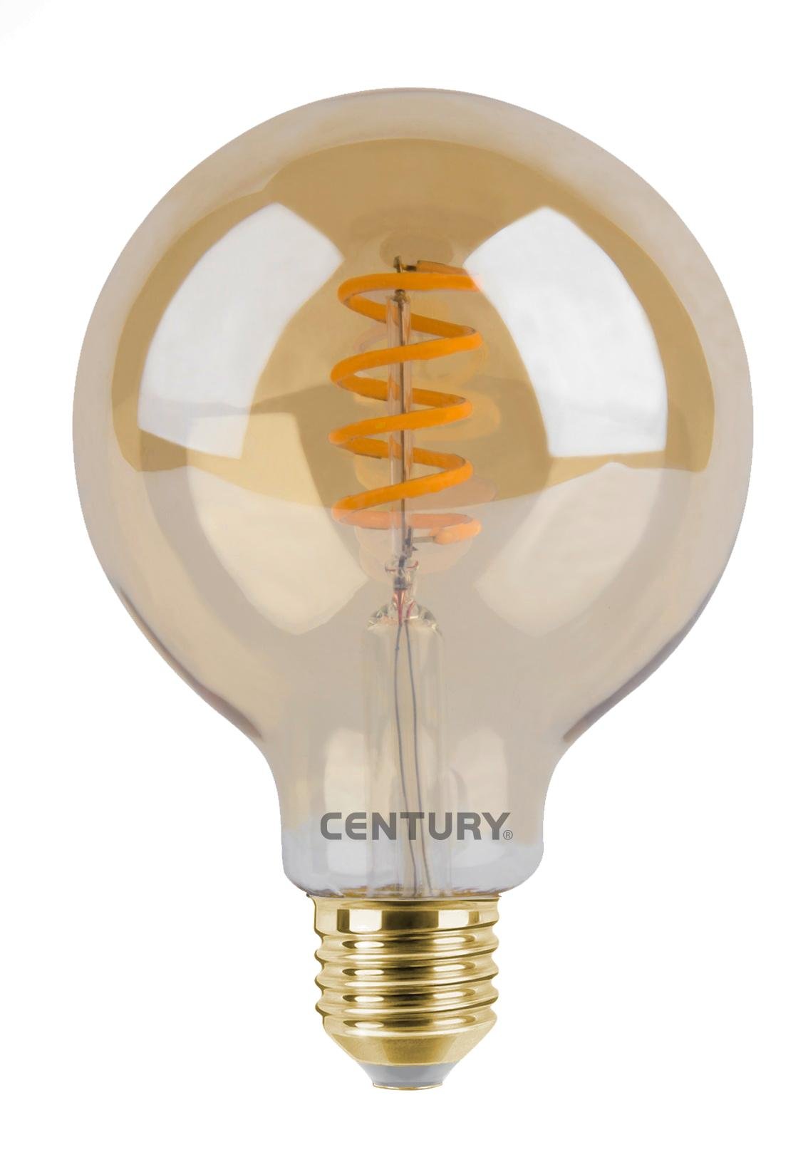 CENTURY LED GLOBE 4W E27 G95, 2700K, teplá bílá