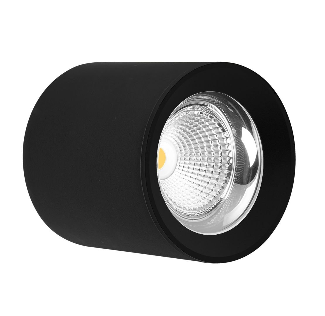 CEN RNDNE-1511040 Stropní SVÍTIDLO LED RONDO ČERNÉ 110x123mm 15W/230VAC 4000K 1350Lm 45d IP20 - CENTURY