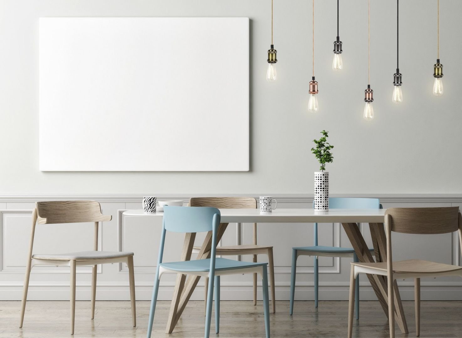 CEN FSRG-150 Kovový závěs FUSION měď pro LED žárovky délka 1500mm E27 IP20 - CENTURY