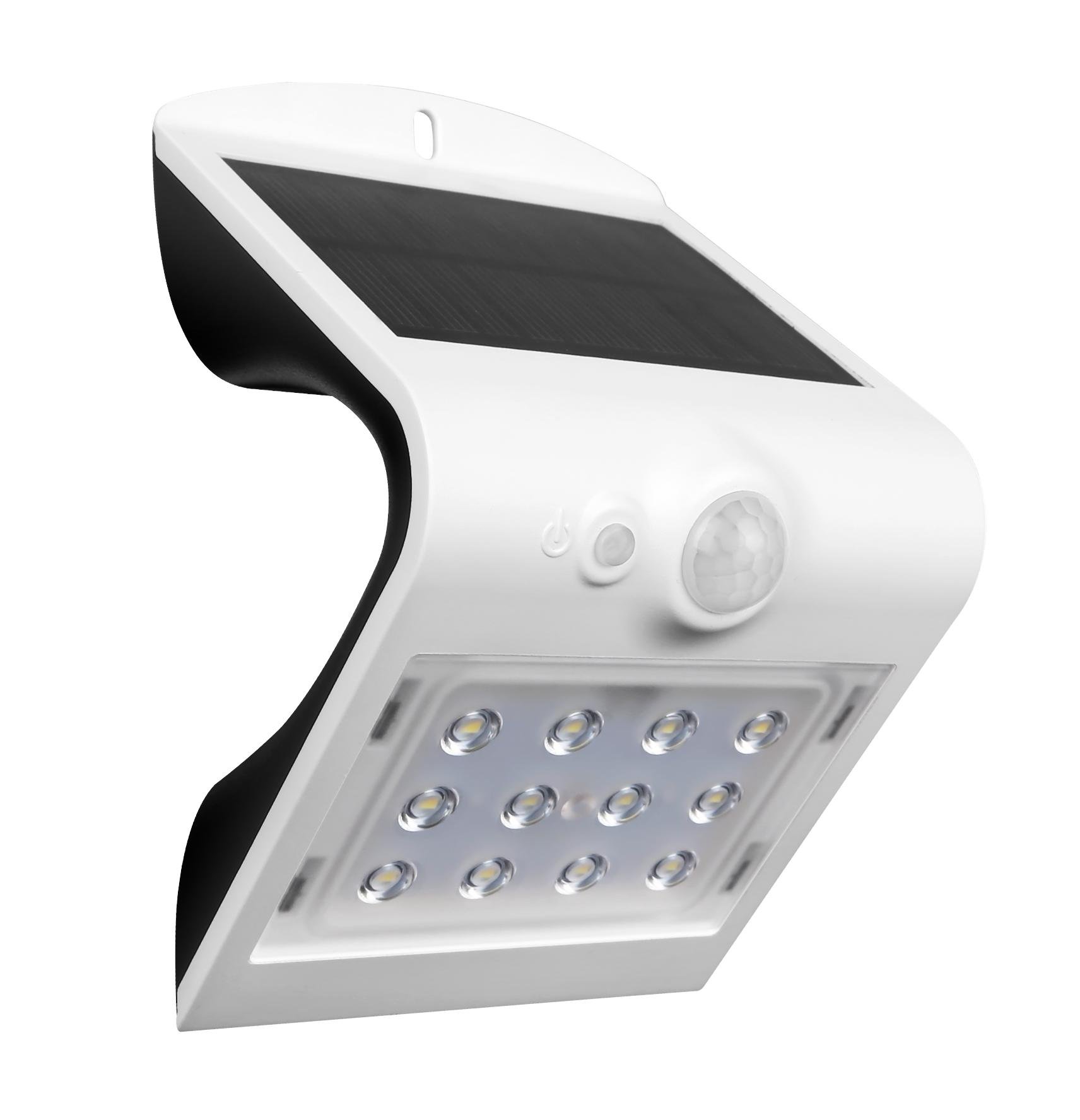 CEN ACSB-151240 SOLÁRNÍ LED ARCADIA 1.5 SENZOR BÍLÁ 1,5W 4000K 220Lm IP65 - CENTURY