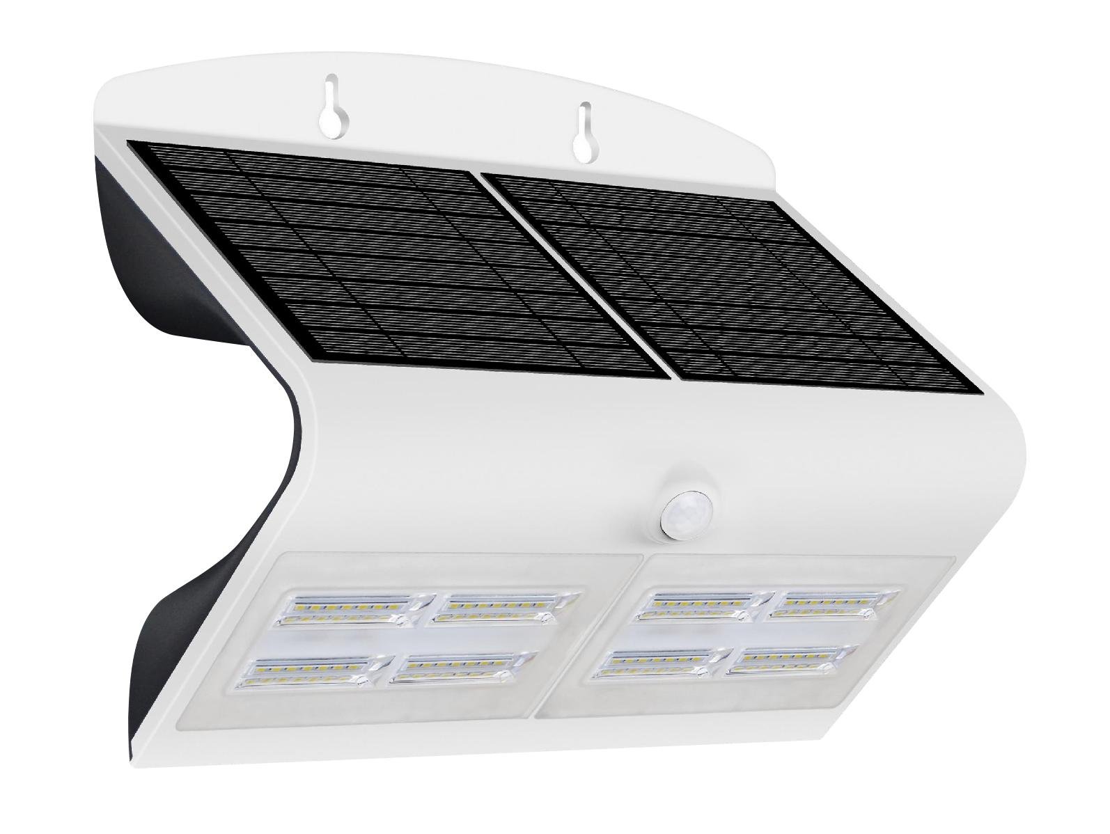 CEN ACSB-681240 SOLÁRNÍ LED ARCADIA 6,8 SENZOR BÍLÁ 6,8W 4000K 750Lm IP65 - CENTURY