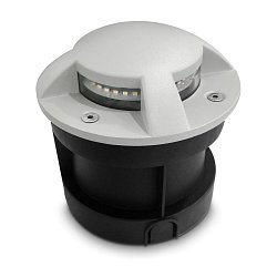 Obrázek pro produkt Zemní LED PAVI 120 mm 4 světla 5W 24VAC/DC 3000K 160Lm 100d 130x130mm 500kg IP67 IK06 - CENTURY