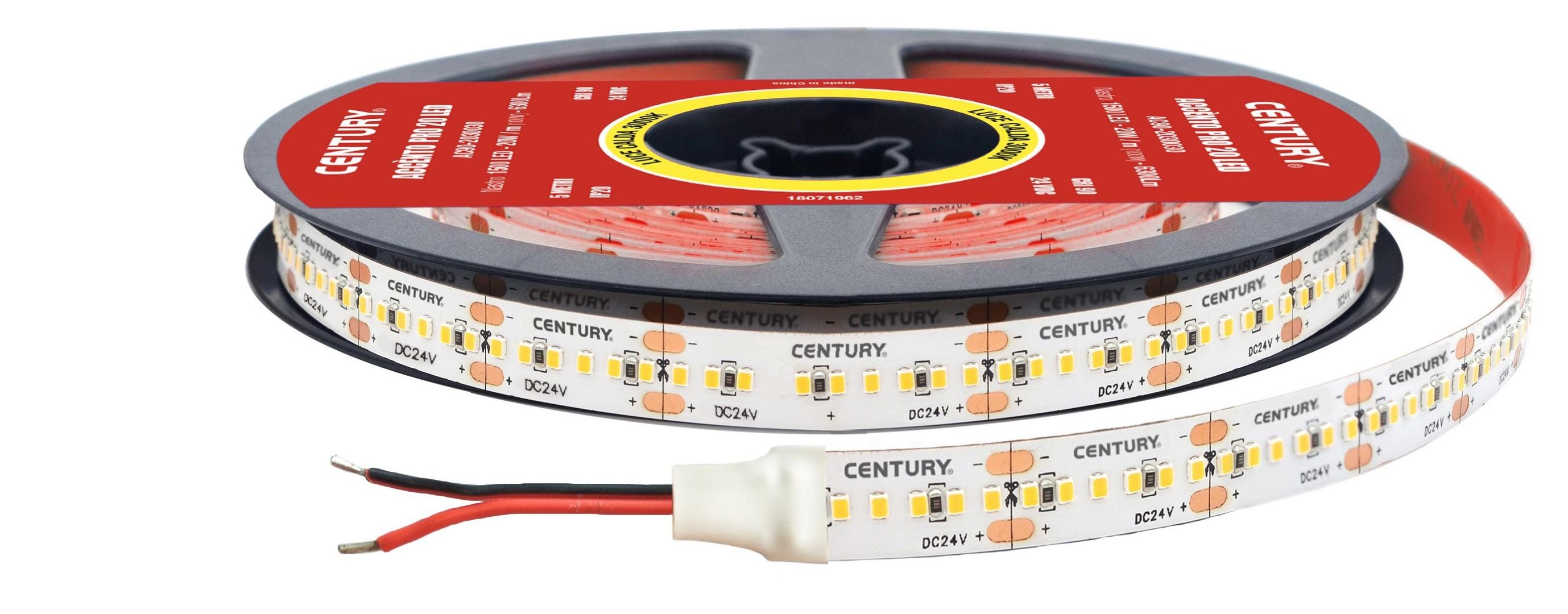 CEN AC90-2030030 LED pásek ACCENTO PRO 20W 300 led/m 100W 3000K 6300Lm Ra90 120d IP20 24VDC - CENTURY