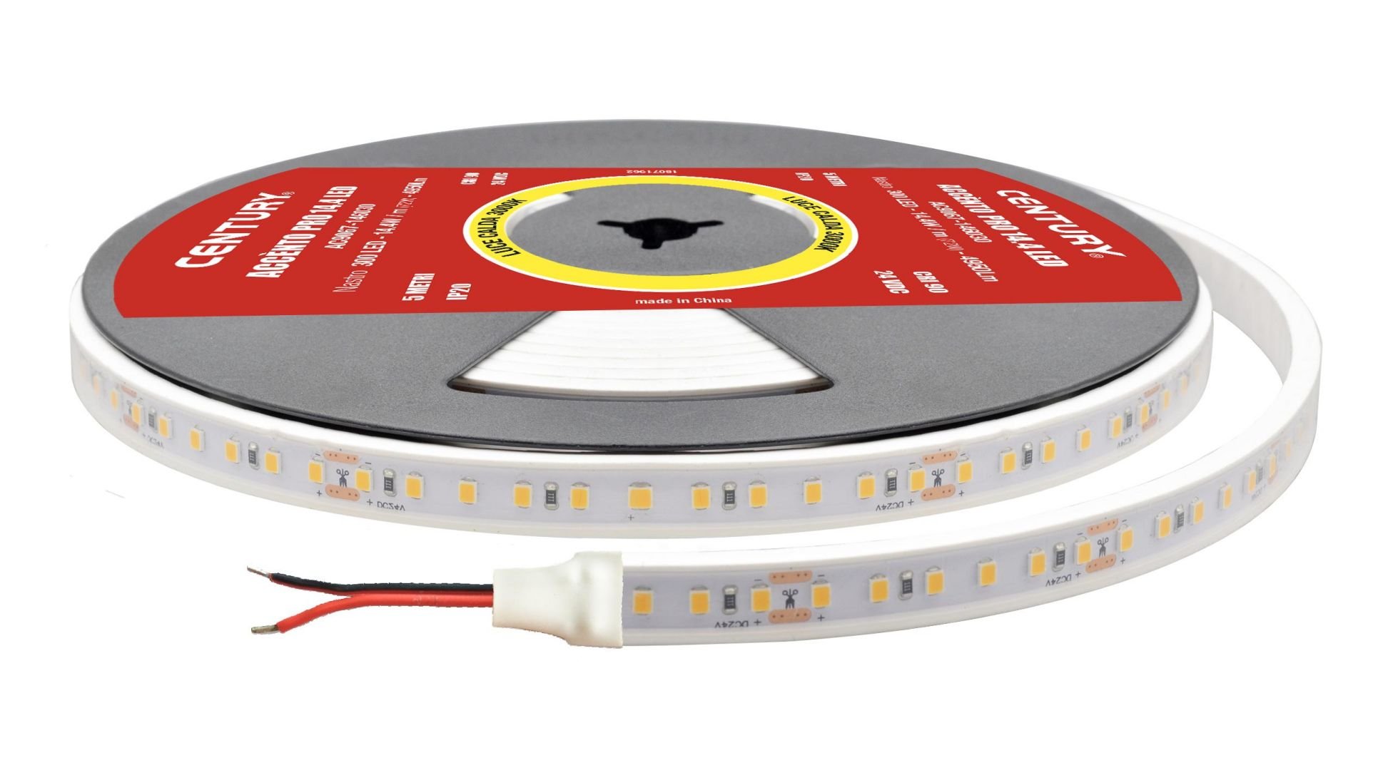 CEN AC9067-146030 LED pásek ACCENTO PRO 14.4W 60 led/m 72W 3000K 4950Lm Ra90 120d IP67 24VDC - CENTURY
