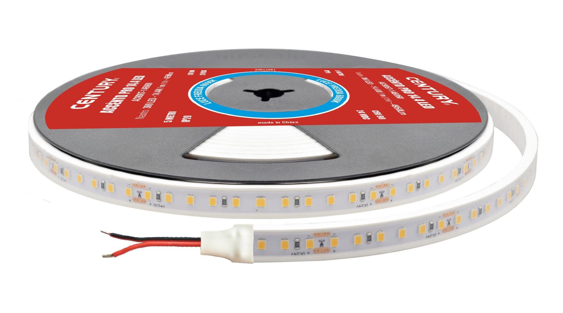 CEN AC9067-146060 LED pásek ACCENTO PRO 14.4W 60 led/m 72W 6000K 4950Lm Ra90 120d IP67 24VDC - CENTURY