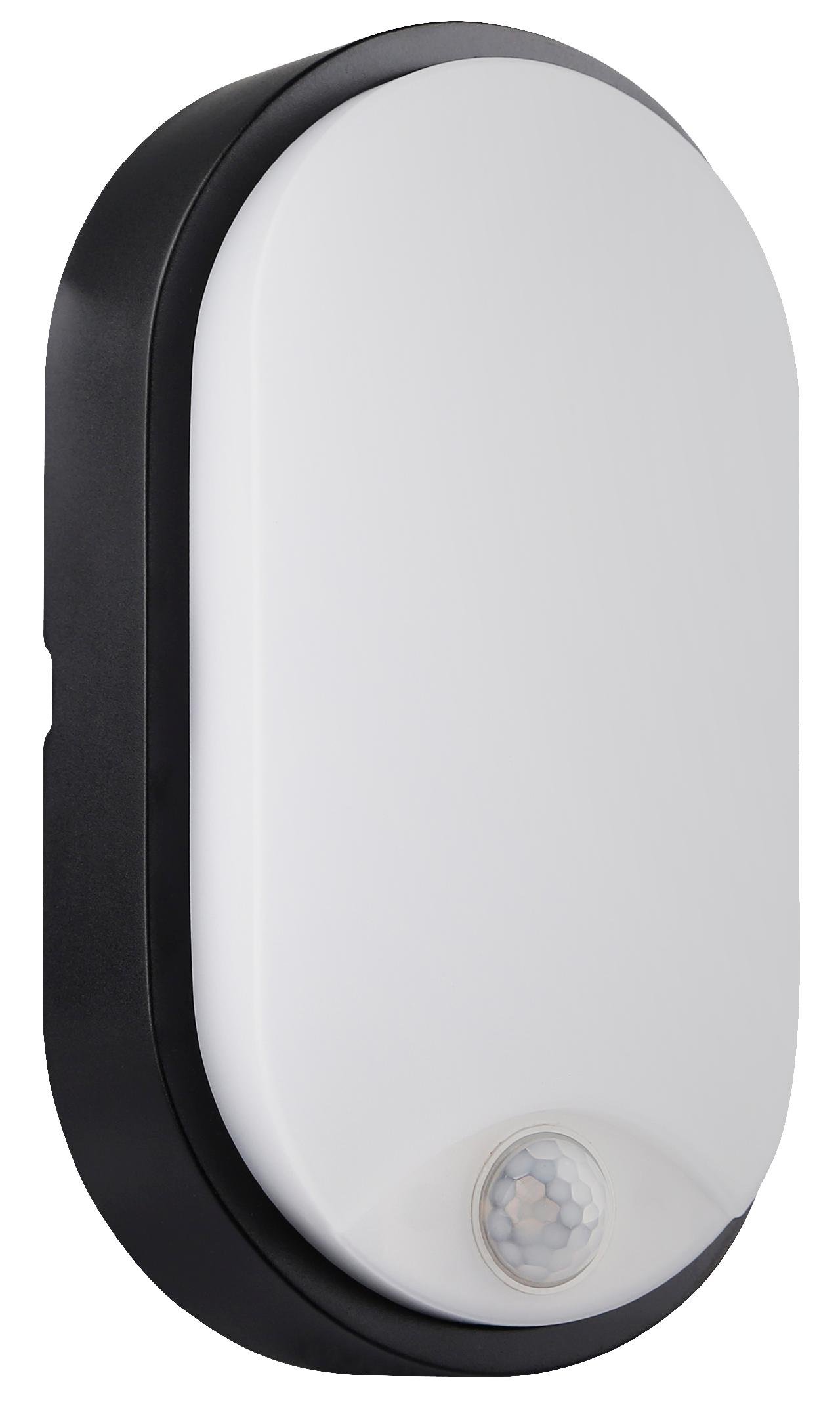 CEN OSONS-1411940 LED SVÍTIDLO OASI OVÁLNÉ ČERNÉ SENSOR 14W 4000K 1055Lm 120d IP54 - CENTURY