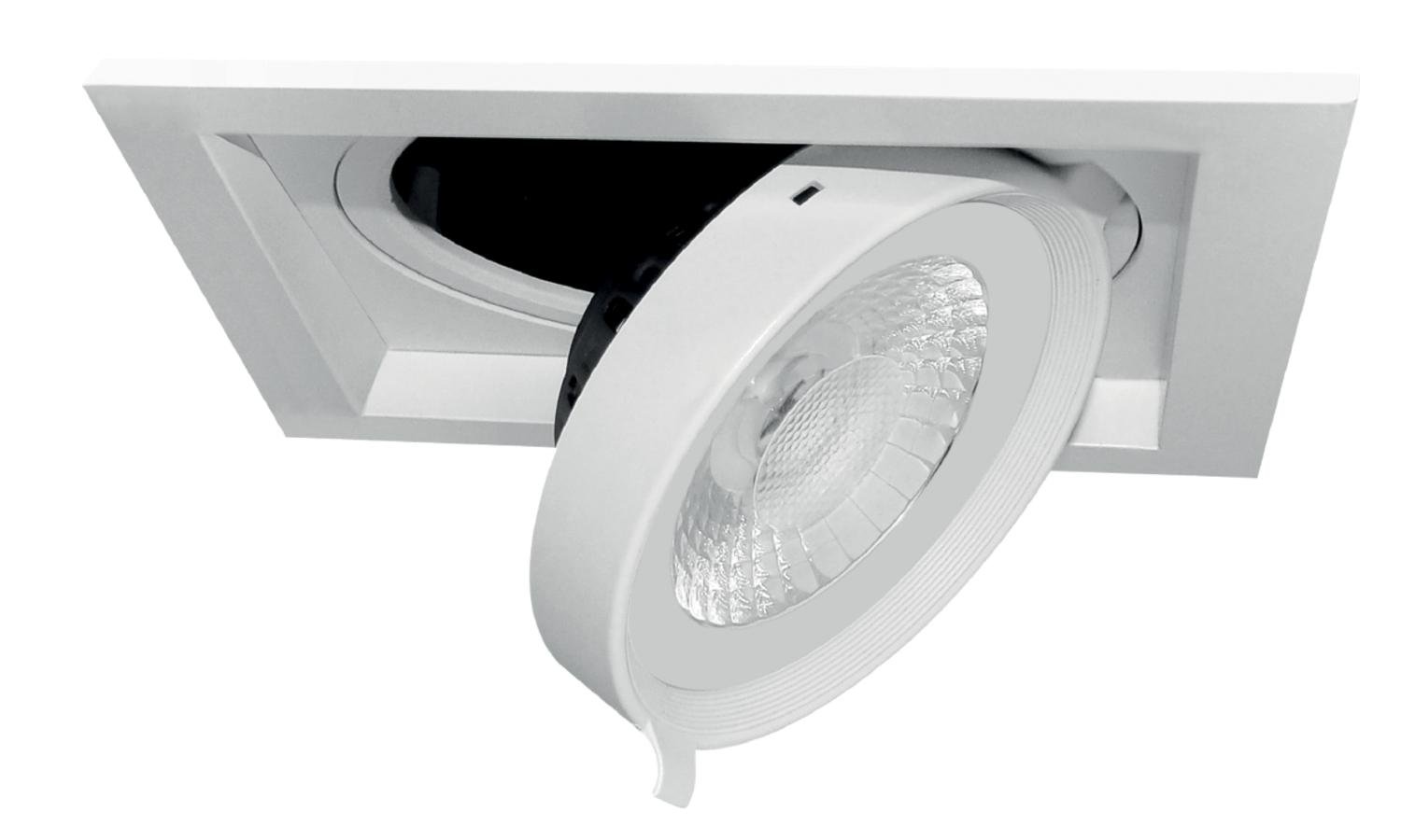 CEN FSMD1-150140 SVÍTIDLO LED REGIA ZAPUŠTĚNÉ VÝKLOPNÉ 1 MODUL 175 mm 15W 4000K Ra95 1265Lm 38d DIMM IP20 - CENTURY