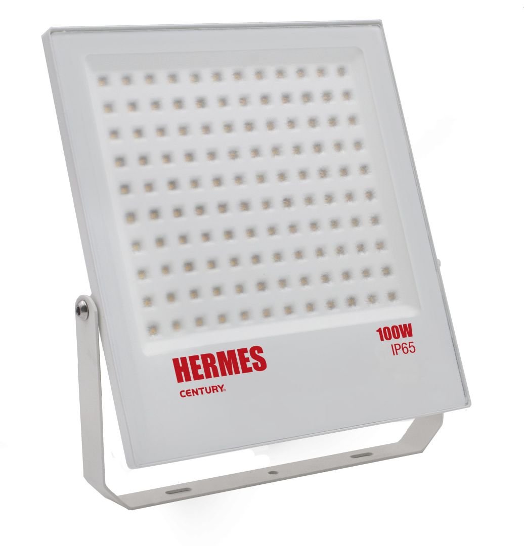 CEN HMSB-1009530 REFLEKTOR LED HERMES BÍLÝ 100W 3000K 10000Lm 120d 300x270x39mm IP65 - CENTURY