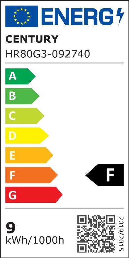 CEN HR80G3-092740 LED HRUŠKA HARMONY 80 9W E27 4000K 806Lm 300d 60x112mm IP20  - CENTURY (obrázek 2)
