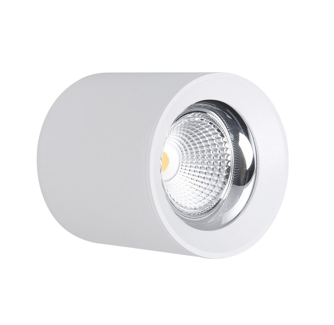CEN RNDBI-109040 Stropní SVÍTIDLO LED RONDO BÍLÉ 90x90mm 10W/230VAC 4000K 800Lm 45d IP20 - CENTURY